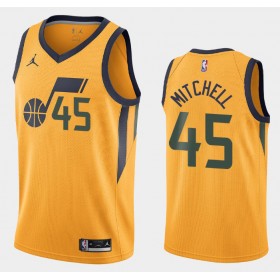 Män Utah Jazz Tröja Donovan Mitchell 45 2020-2021 Jordan Brand Statement Edition Swingman